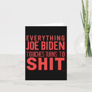 Funny Donald Trump 2024 Alles Joe Biden Touch Karte