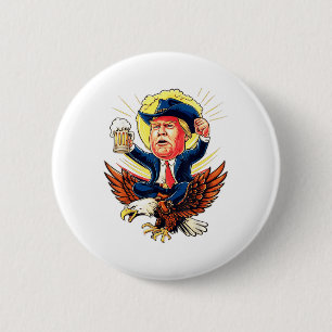 Funny Donald Trump 2024 nimmt die Wahlen in Amerik Button