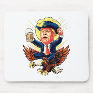 Funny Donald Trump 2024 nimmt die Wahlen in Amerik Mousepad