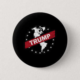 Funny Donald Trump American Flag Kanada Grönland Button