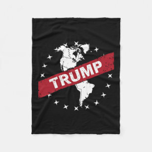 Funny Donald Trump American Flag Kanada Grönland Fleecedecke