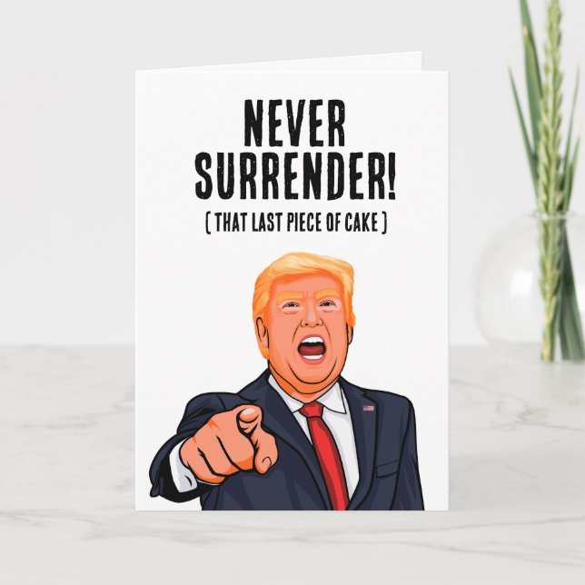 Funny Donald Trump Birthday Karte (Vorderseite)