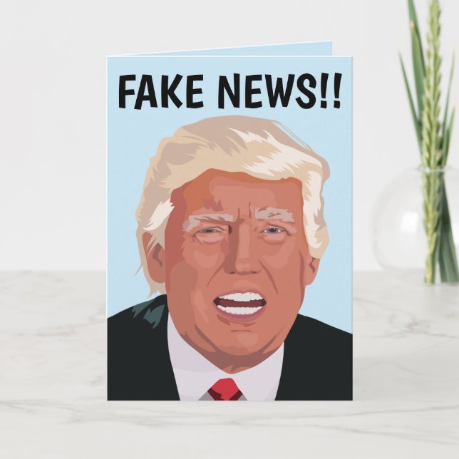 FUNNY DONALD TRUMP CARTES D'ANNIVERSAIRE FUNNY (Devant)