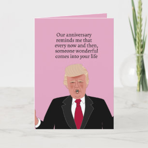 Funny Donald Trump Cartoon Happy Anniversary Ehefr Karte
