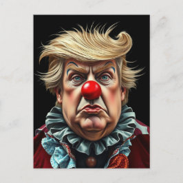 Funny Donald Trump Clown Postkarte