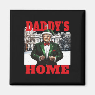Funny Donald Trump Daddy's Zuhause White House Chr Magnet