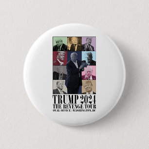 Funny Donald Trump Die Rache Tour Ultra Mega Tou Button