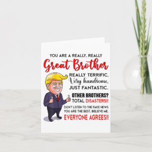 Funny Donald Trump ein wirklich großer Bruder _1 Karte