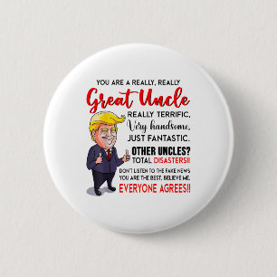 Funny Donald Trump, ein wirklich großer Onkel, Unc Button
