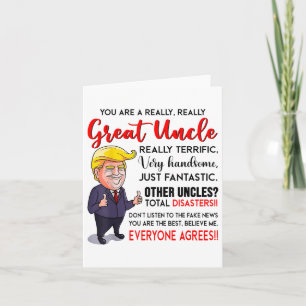 Funny Donald Trump, ein wirklich großer Onkel, Unc Karte