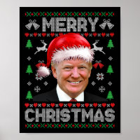 Funny Donald Trump frohe Weihnachtsfamilie Ugly Sw