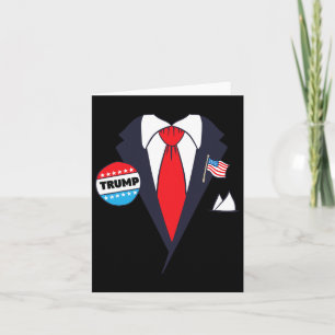 Funny Donald Trump Halloween Kostüm - Cartoon T-Sh Karte