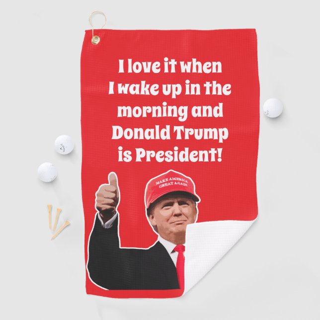 Funny Donald Trump I Liebe 47. Präsident Golfhandtuch (Insitu)