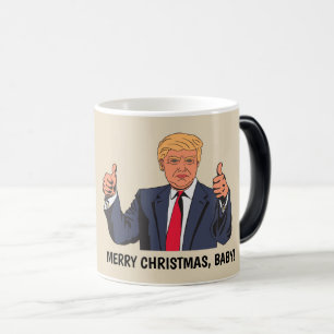 Funny Donald Trump Kaffee Mugs, Daumen hoch Verwandlungstasse