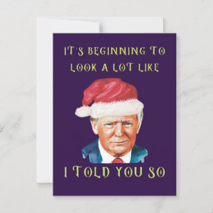 Funny Donald Trump MAGA Konservative Weihnachten Postkarte