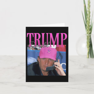 Funny Donald Trump Miss Me Doch Y2k Vintag 90er Ja Karte