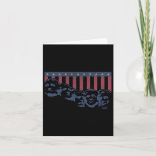 Funny Donald Trump Mount Rushmore American Flag 4t Karte