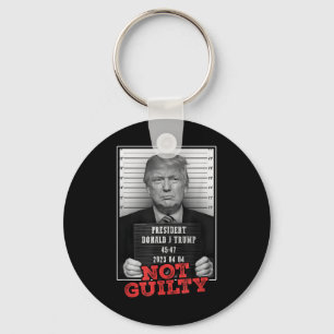 Funny Donald Trump nicht schuldig Tasse Shot, kost Schlüsselanhänger