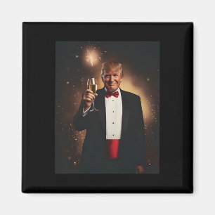 Funny Donald Trump Nye 2025 Party macht Neues Jahr Magnet