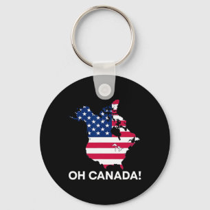 Funny Donald Trump Oh Kanada 51. Staat USA Amerika Schlüsselanhänger