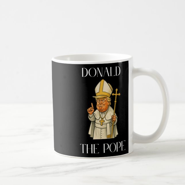 Funny Donald Trump Pope Meme Funny Kaffeetasse (Rechts)