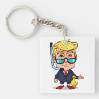 Funny Donald Trump Snorkel Cartoon