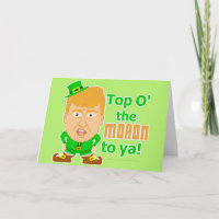 Funny Donald Trump St Patricks Day Leprechaun
