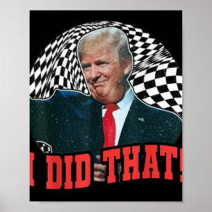 Funny Donald Trump tat ich das Poster