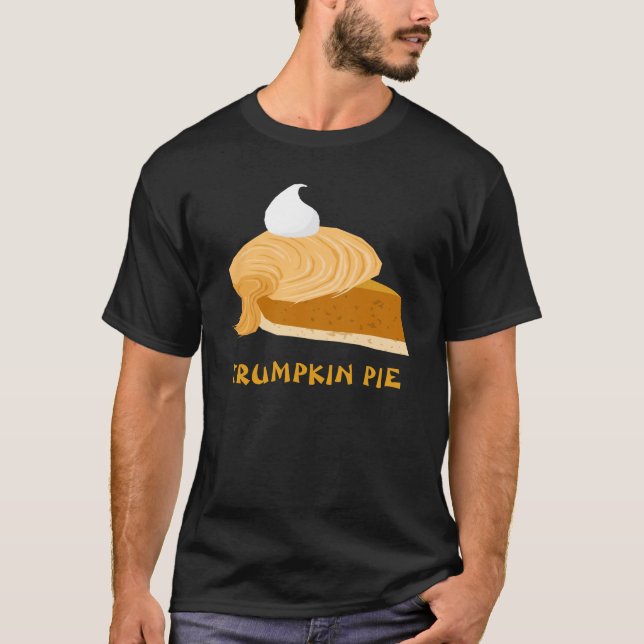 Funny Donald Trump Trumpkin Pie T-Shirt (Vorderseite)