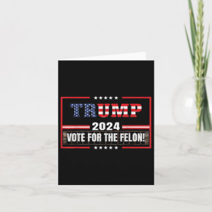 Funny Donald Trump Unterstützer 2024 für die Absti Karte