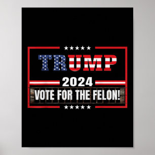 Funny Donald Trump Unterstützer 2024 für die Absti Poster
