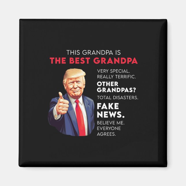 Funny Donald Trump zitiert konservativen Opa Magnet (Vorne)