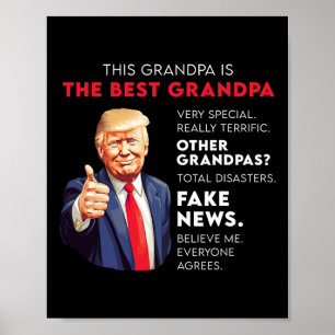 Funny Donald Trump zitiert konservativen Opa Poster
