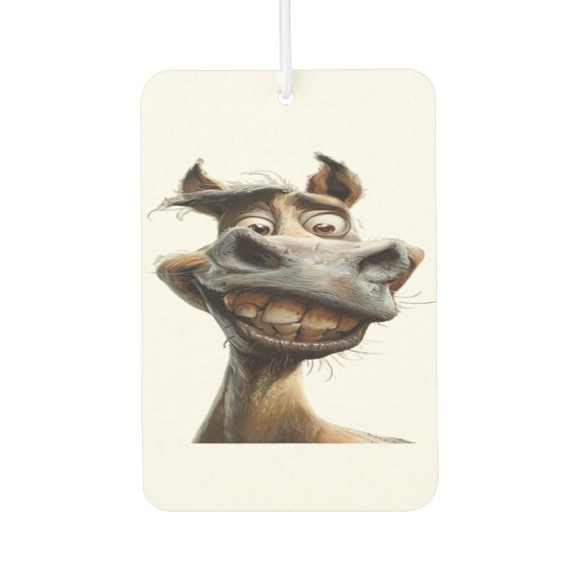 Funny donkey Art Design Autolufterfrischer (Vorderseite)