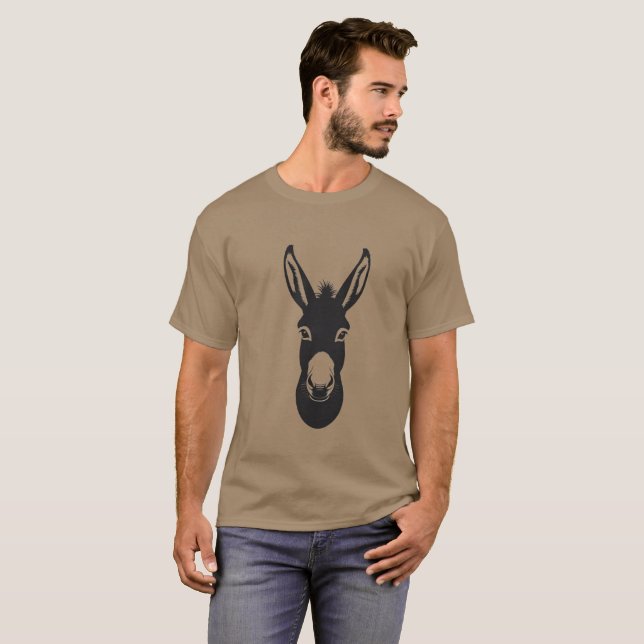 Funny Donkey Face Männer-T - Shirt - Unglaublich w (Vorne ganz)