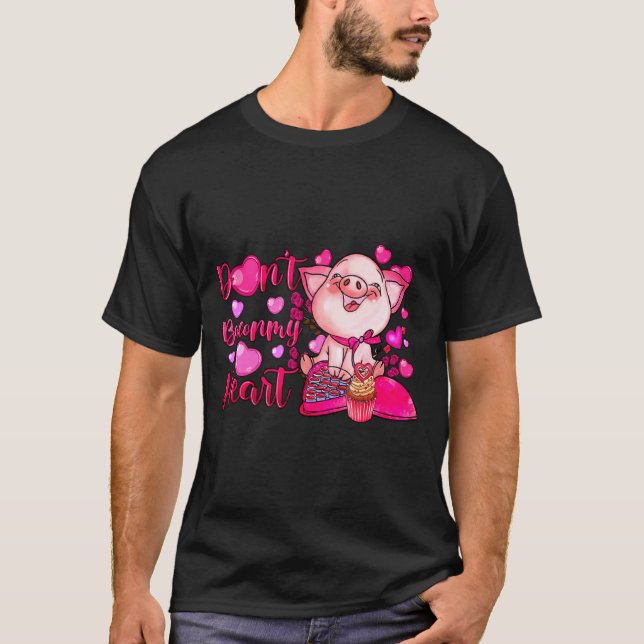 Funny Dont Bacon My Heart Cute G Valentines Da  T-Shirt (Vorderseite)