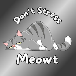 Funny Don't Stress Meowt Cat T-Shirt