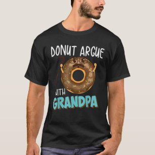 Funny Donut Argue mit Opa Niedlich Großeltern D T-Shirt