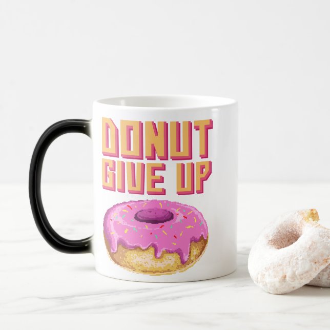 Funny Donut aufgeben Verwandlungstasse (Mit Donut)