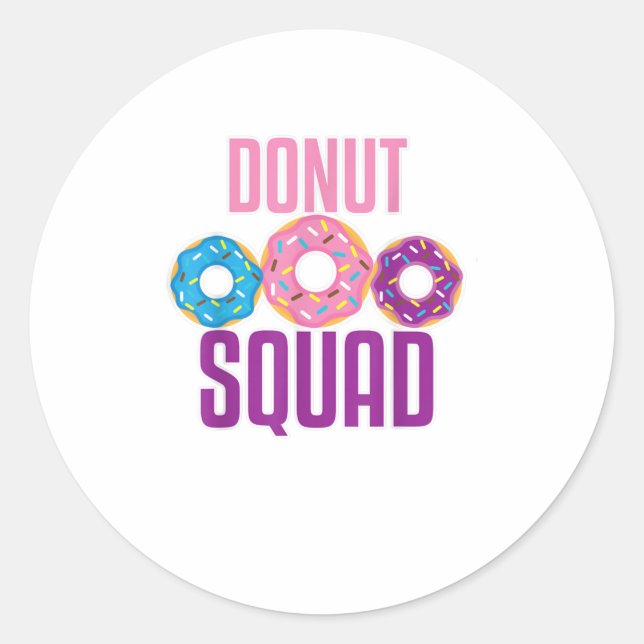 Funny Donut Doughnut Lover TShirt Runder Aufkleber (Vorderseite)