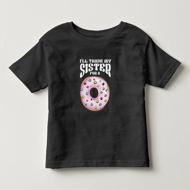 Funny Donut liebend Son Brother Feinschmecker Kleinkind T-shirt (Vorderseite)