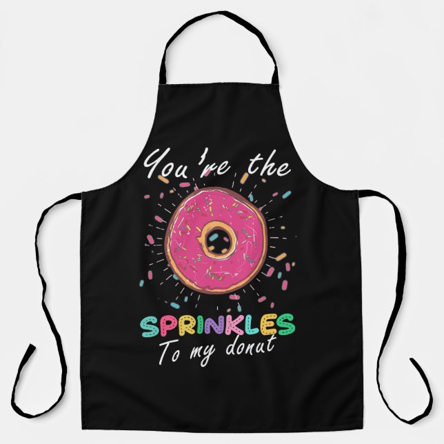 Funny donut zitiert schürze (Vorderseite)