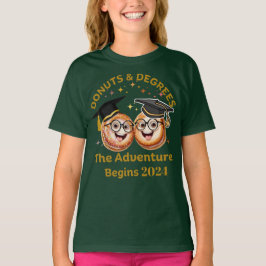 Funny Donuts Degrees Abschluss 2024 Gold Natutal T-Shirt