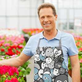 Funny Doodle Monsters Schürze