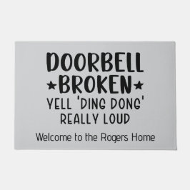 Funny Doorbell Broken Fußmatte