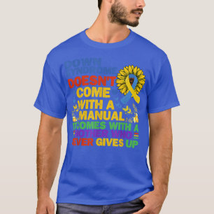 Funny-Down-Syndrom Gelb- und Blauer Schleimfluss T-Shirt