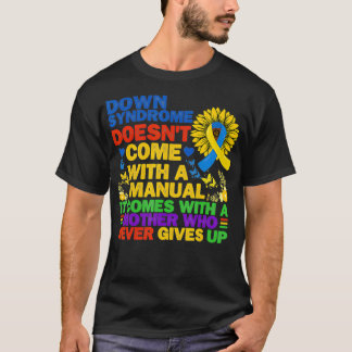 Funny-Down-Syndrom Gelb- und Blauer Schleimfluss T-Shirt