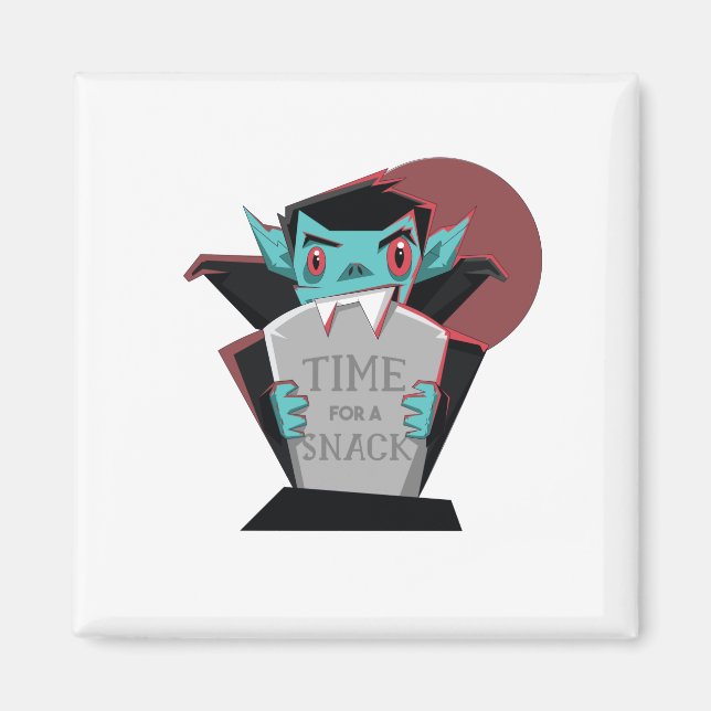 Funny Dracula Zitat Magnet (Vorne)