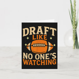 Funny Draft like's Watching Fantasy Football Vater Karte