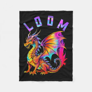 Funny Dragon Loom Lovers für Männer Frauen stellen Fleecedecke
